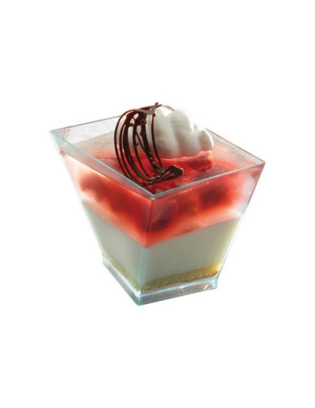 VASO CUADRADO GIRADO 60ml (100 uds.)Vasos catering