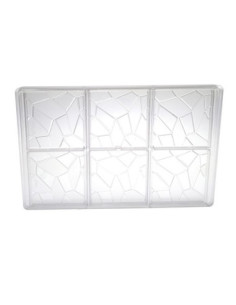 MOLDE TABLETA GEOMÉTRICA 80x80x7,5m 6p