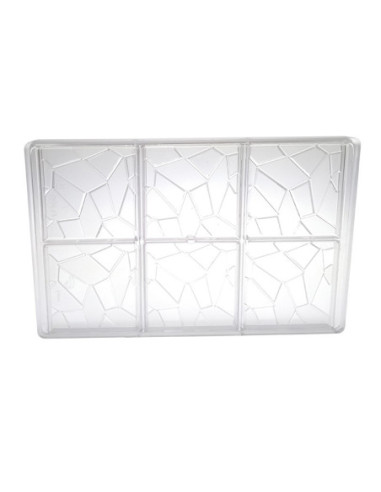 MOLDE TABLETA GEOMÉTRICA 80x80x7,5m 6p