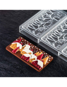 MOLDE PC5038 TABLETA PUEBLO NAVID. 154x77xh10mm 3c 2