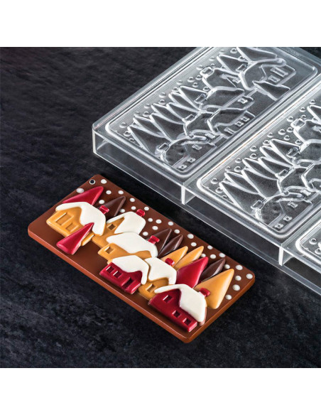 MOLDE PC5038 TABLETA PUEBLO NAVID. 154x77xh10mm 3c-1