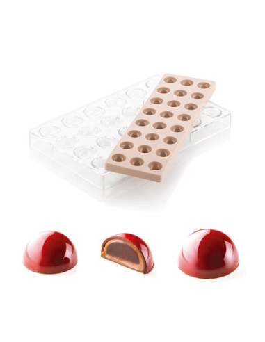 Kit Semiesfera 01 molde tritan+silicona Silikomart-1