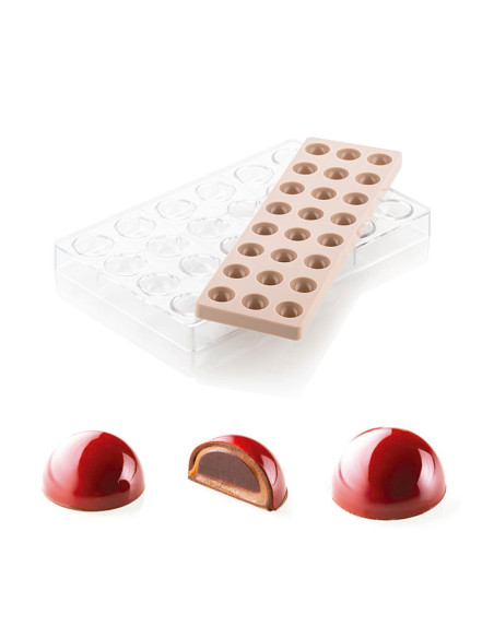 Kit Semiesfera 01 molde tritan+silicona Silikomart-1