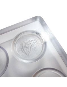 MOLDE M208 NAPOL.REDONDA D29x4mm 24p PC 175x275Snacks y Napolitanas 2