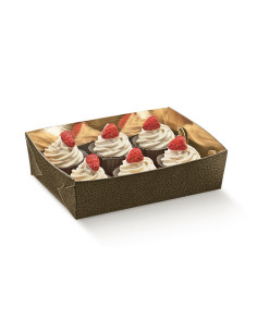 VASCHETTA 160x110x35 PK (10u) PIEL MARRONPastelería