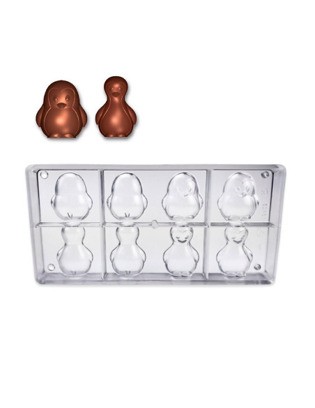 MOLDE PINGÜINOS 50X44.9mm 4+4