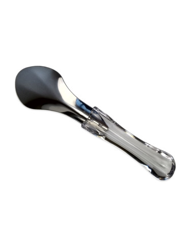 ESPÁTULA HELADO 26cm IN.18/10 MANGO NEUTRO TRANSP.Espátulas Heladería
