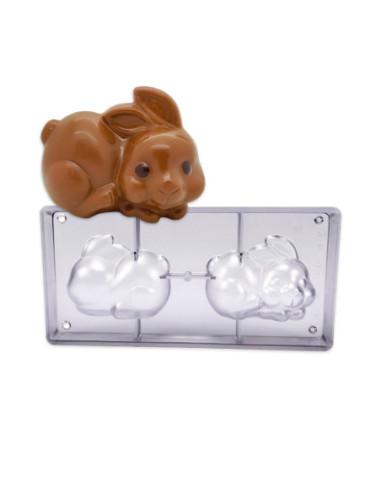 MOLDE CONEJO 100x76mm DX+SX 1p