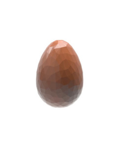 MOLDE CW1891 HUEVO 1/2 FACETAS 33x23x11mm