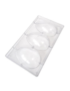 MOLDE 1/2 HUEVO LISO 150x100mm 3p - 130gr