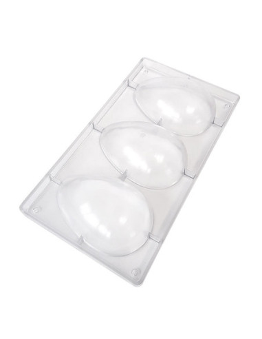 MOLDE 1/2 HUEVO LISO 150x100mm 3p - 130gr