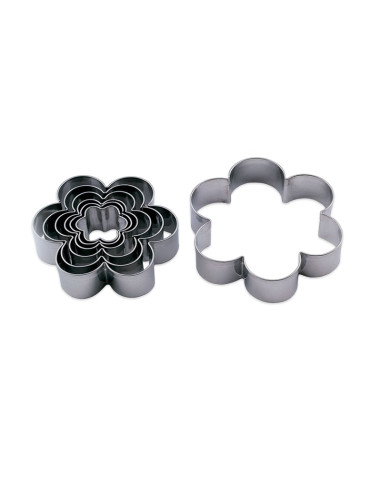 CORTAPASTAS (7) FLOR 6 LADOS INOX CUT12L7Cortapastas metálicos