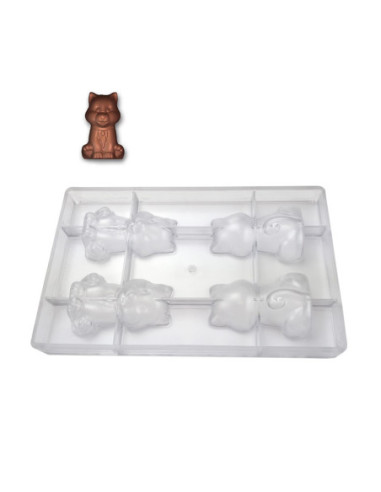 MOLDE GATITO 88 x56.7 mm 2+2c