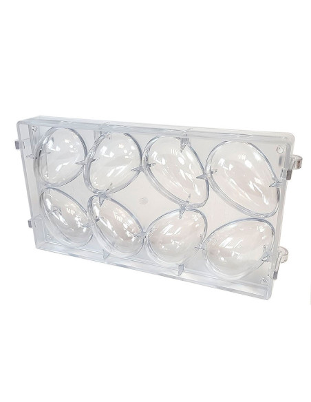 MOLDE 1/2 HUEVO LISO 100x66mm 8p - 60/70g-1