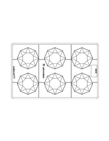 M. BASE HUEVO DIAMANTE 68x68x5.5mm (6c, 16g)