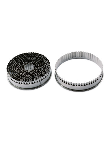 CORTAPASTAS (9) REDONDO RIZADO INOX CUT1F9Cortapastas metálicos