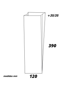 BOLSA TRANSP. 12x39 (3,5/3,5) FUELLE PK (50u)